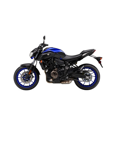 Grip adhésif de réservoir noir et transparent STOMPGRIP ICON - YAMAHA 700 MT-07 2018-21