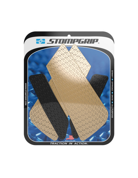 Grip adhésif de réservoir noir et transparent STOMPGRIP ICON - BMW 850 F850 GS ADVENTURE / 900 F900 GS ADVENTURE / 1000 S1000XR
