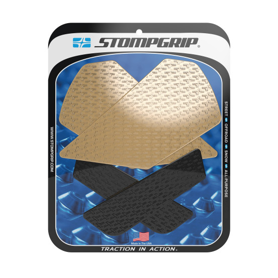 Grip adhésif de réservoir noir et transparent STOMPGRIP ICON - BMW 900 F900 XR 2020-25