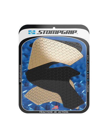 Grip adhésif de réservoir noir et transparent STOMPGRIP ICON - BMW 900 F900 R 2020-26
