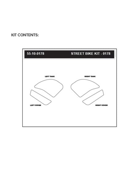 Grip adhésif de réservoir transparent STOMPGRIP ICON - KAWASAKI 1000 NINJA SX 2020-25 / 1000 Z SX 2020