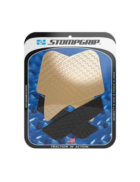Grip adhésif de réservoir noir et transparent STOMPGRIP ICON - KAWASAKI 1000 NINJA SX 2020-25 / 1000 Z SX 2020