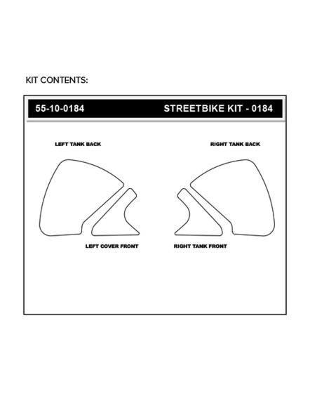 Grip adhésif de réservoir noir STOMPGRIP ICON - DUCATI 1200 MONSTER / 937 MONSTER / 937 MONSTER + / 937 MONSTER SP