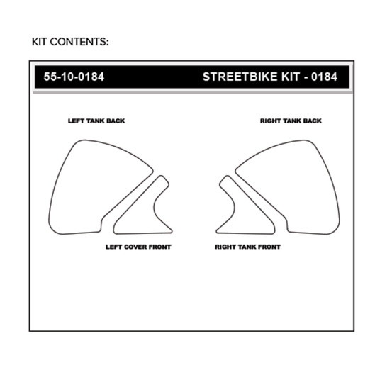 Grip adhésif de réservoir transparent STOMPGRIP ICON - DUCATI 1200 MONSTER / 937 MONSTER / 937 MONSTER + / 937 MONSTER SP