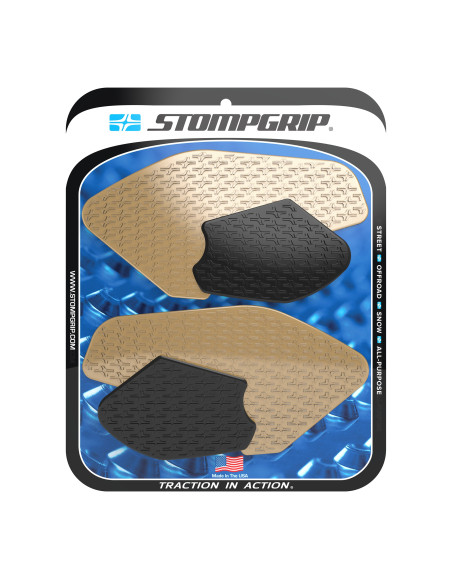Grip adhésif de réservoir noir et transparent STOMPGRIP ICON - YAMAHA 700 MT-07 2022-24