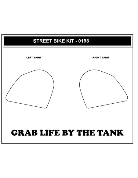 Grip adhésif de réservoir transparent STOMPGRIP ICON - DUCATI 950 DESERT X 2022-26