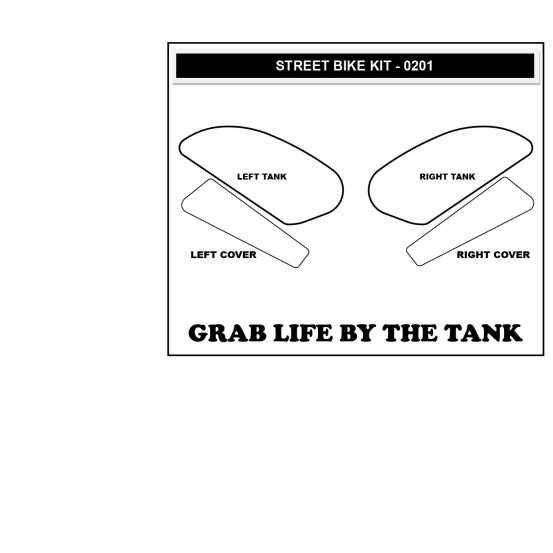 Grip adhésif de réservoir transparent STOMPGRIP ICON - KAWASAKI 1000 Z H2 2021-26