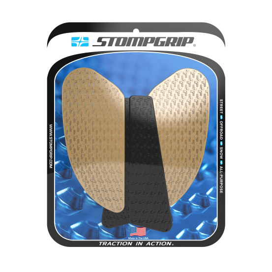 Grip adhésif de réservoir noir et transparent STOMPGRIP ICON - KAWASAKI 1000 Z H2 2021-26