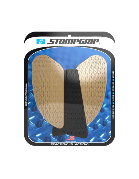 Grip adhésif de réservoir noir et transparent STOMPGRIP ICON - KAWASAKI 1000 Z H2 2021-26