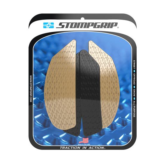 Grip adhésif de réservoir noir et transparent STOMPGRIP ICON - YAMAHA 1000 MT-10 2022-25
