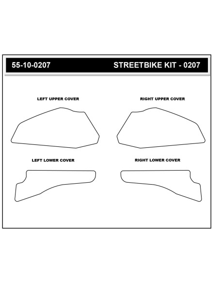 Grip adhésif de réservoir noir STOMPGRIP ICON - DUCATI 1160 MULTISTRADA V4 RALLY 2023-26