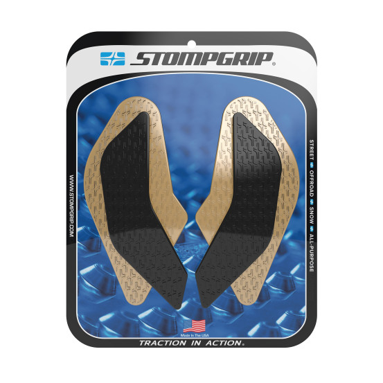 Grip adhésif de réservoir noir et transparent STOMPGRIP ICON - SUZUKI 800 GSX-8R / 800 GSX-8S 2024-26