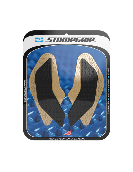 Grip adhésif de réservoir noir et transparent STOMPGRIP ICON - SUZUKI 800 GSX-8R / 800 GSX-8S 2024-26