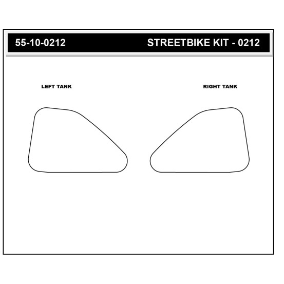 Grip adhésif de réservoir transparent STOMPGRIP ICON - YAMAHA 900 MT-09 2024-26