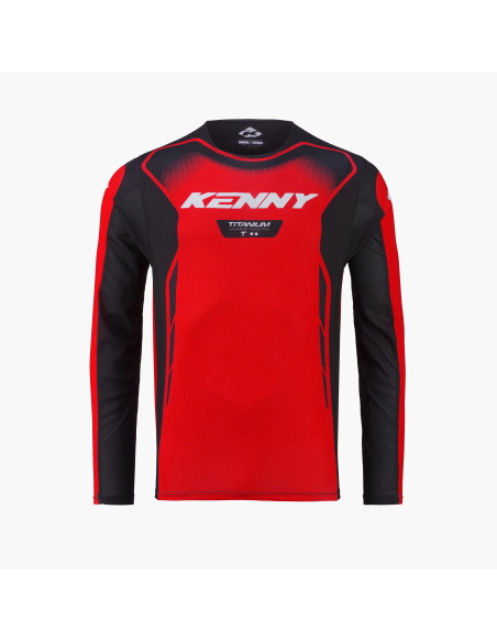 Maillot cross Kenny 2027 Titanium - Red