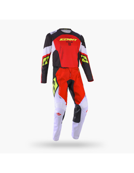 Maillot cross Kenny 2027 Track - Focus Red Neon