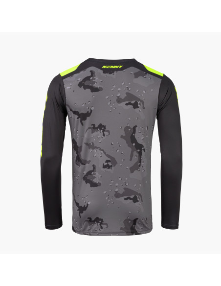 Maillot cross Kenny 2027 Force - Camo Neon Yellow