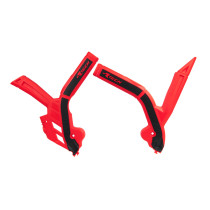 Protections de cadre RACETECH bi-matièress - rouge noir - Beta RR 2020-2024