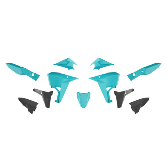 Kit plastiques RACETECH Revolution - bleu cyan - KOVE 800 X 2025-2026