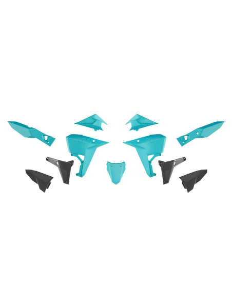 Kit plastiques RACETECH Revolution - bleu cyan - KOVE 800 X 2025-2026
