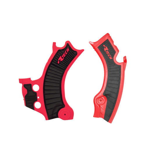 Protections de cadre RACETECH - rouge noir - Honda CRF-R 2025-2027