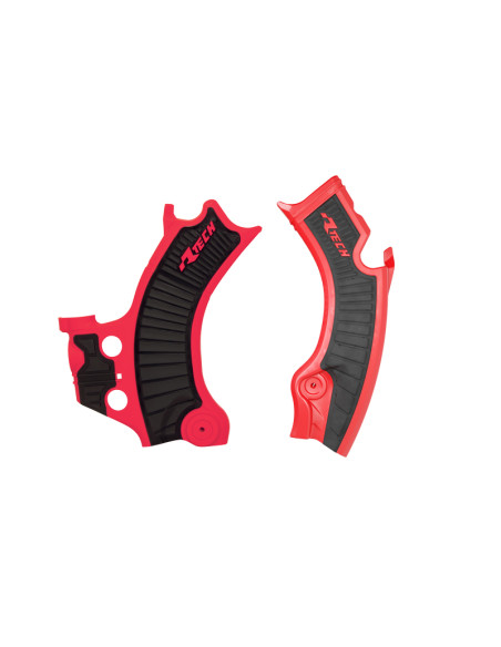Protections de cadre RACETECH - rouge noir - Honda CRF-R 2025-2027