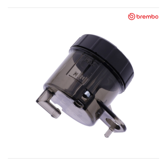 Réservoir de maître-cylindre BREMBO 45ml - Sortie 90° - Fumé