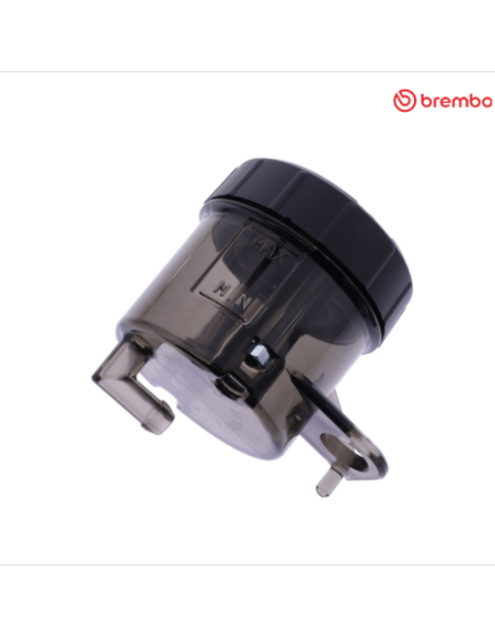 Réservoir de maître-cylindre BREMBO 45ml - Sortie 90° - Fumé