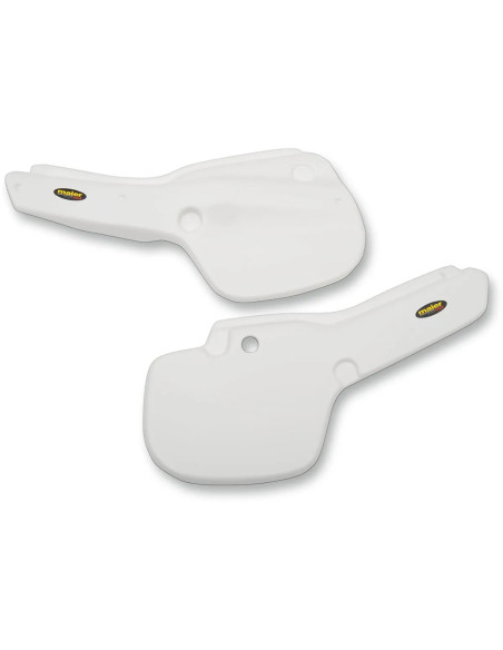 Plaques latérales MAIER pour Yamaha 250 / 490 YZ 1982 - Blanc