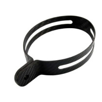 Collier de fixation Carbone pour silencieux Leovince type FB1 SBK OVAL