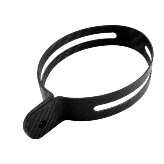 Collier de fixation Carbone pour silencieux Leovince type FB1 SBK OVAL