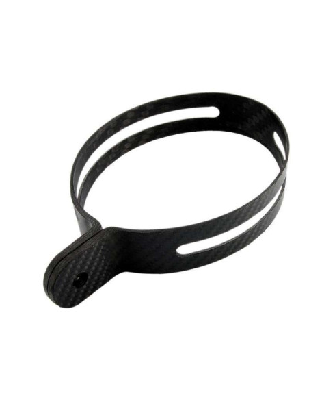 Collier de fixation Carbone pour silencieux Leovince type FB1 SBK OVAL