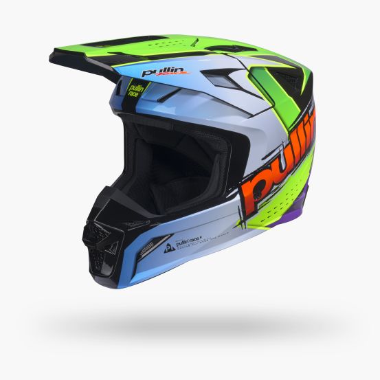 Casque cross Pull-In 2027 Master Graphic Plus Race Neon Green