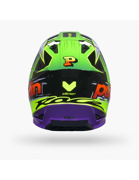Casque cross Pull-In 2027 Master Graphic Plus Race Neon Green