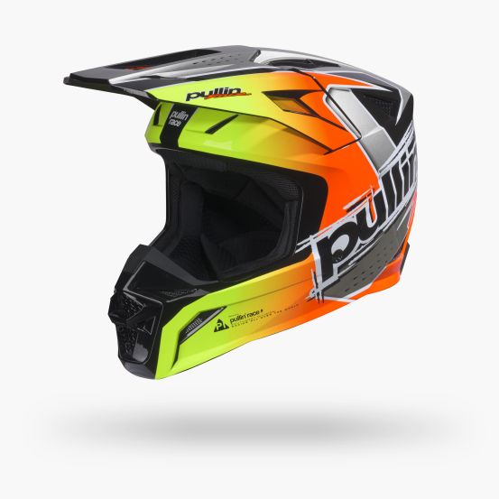 Casque cross Pull-In 2027 Master Graphic Plus Race Neon Orange