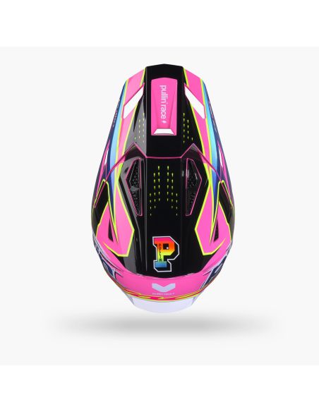 Casque cross Pull-In 2027 Master Graphic Plus Race Pink Neon