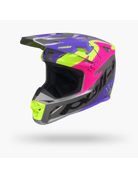 Casque cross Pull-In 2027 Master Graphic Purple Grey