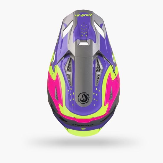 Casque cross Pull-In 2027 Master Graphic Purple Grey