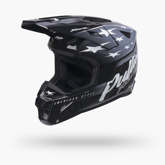 Casque cross Pull-In 2027 Master Graphic Usa Black Grey