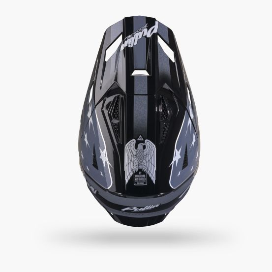 Casque cross Pull-In 2027 Master Graphic Usa Black Grey
