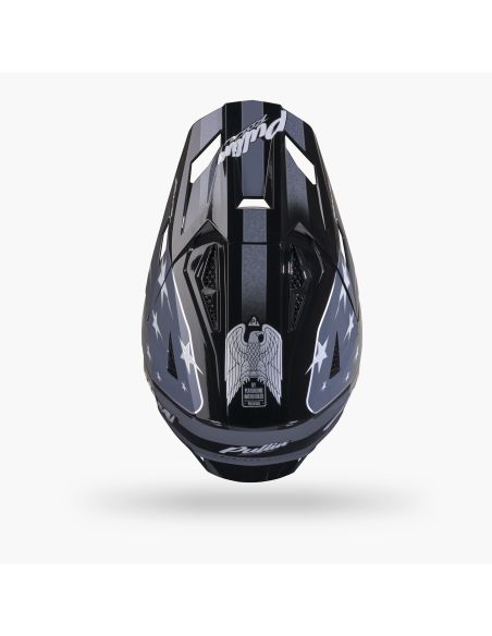 Casque cross Pull-In 2027 Master Graphic Usa Black Grey