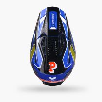 Casque cross enfant Pull-In 2027 Master Graphic Plus Race Blue 2