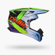 Casque cross enfant Pull-In 2027 Master Graphic Plus Race Green Neon 2