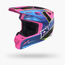 Casque cross enfant Pull-In 2027 Master Graphic Plus Race Pink Neon