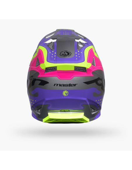 Casque cross enfant Pull-In 2027 Master Graphic Purple Grey