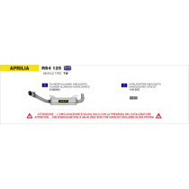 Kit catalyseur homologué ARROW - APRILIA RS4 125 2011-2016 / HONDA CRF 250 L 2012-2013
