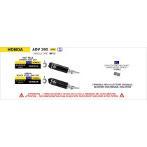 Kit catalyseur homologué ARROW - YAMAHA TMAX 530 2017-19 - TMAX 560 2020-24 / KYMCO AK 550 2021-26 / HONDA ADV 350 2022-24