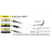 dB-Killer pour silencieux ARROW Thunder - non homologué - HONDA CB 600 F HORNET 2007-2013 - CBR 600 F 2011-2013 2