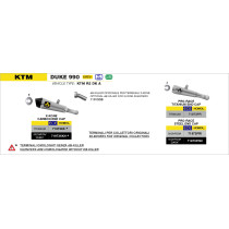 dB-Killer pour silencieux ARROW X-Kone - non homologué - KTM DUKE 990 2024-2026 2