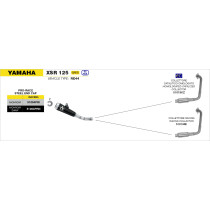 Collecteur catalytique ARROW - homologué - YAMAHA YZF-R 125 2021-2022 - MT 125 - XSR 125 2021-2024